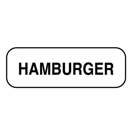 Nevs Hamburger Label 1/2" x 1-1/2" DIET-529